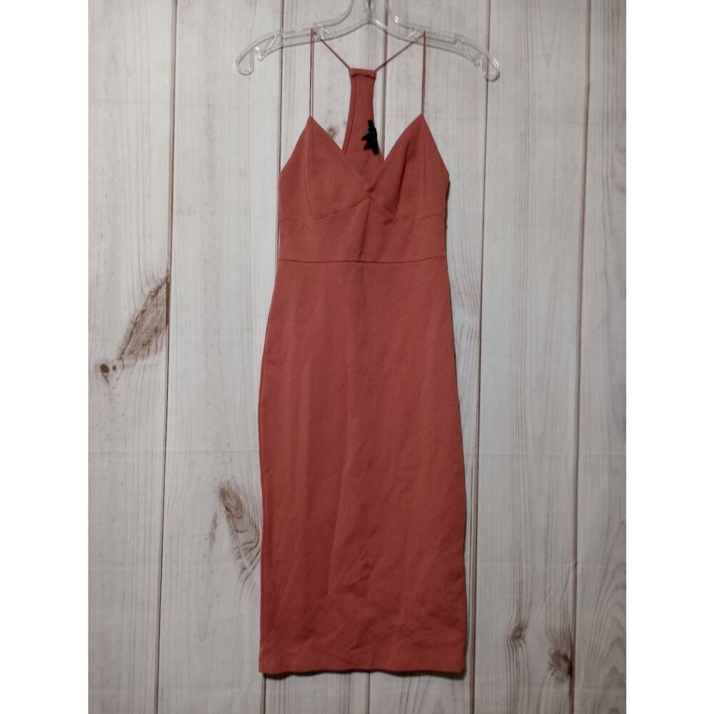 Forever 21 Dress Ladies Small Coral‎ Bodycon Sleeveless Babydoll Midi